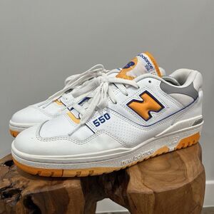 New Balance 550 Mens Size 10.5 D Lakers Pack Vibrant Orange (BB550WTO)